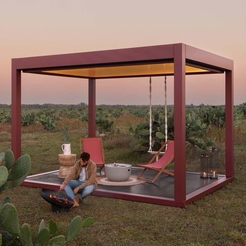 Pergola autoportante - QBox Fisso - SPRECH S.r.l. - addossata / in alluminio / in acciaio