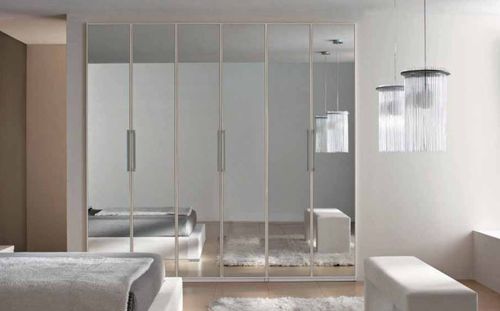 Armadio contemporaneo - 111 A - Marka Industria Mobili - in legno / con ante battenti / a specchio