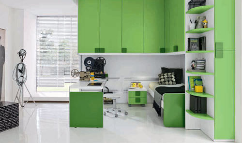 Cameretta verde per bambino - 03 - Marka Industria Mobili - per bimbo