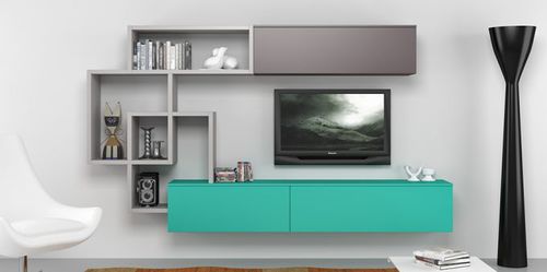 Parete attrezzata TV contemporaneo - 7RF5340 - Mobilstella - in legno
