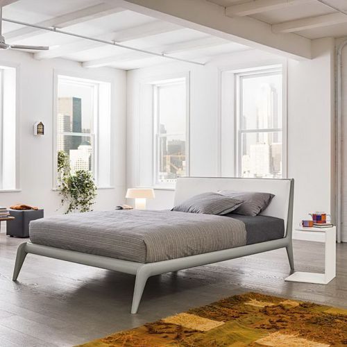 Letto matrimoniale - ALLYSON - Morassutti Arredamenti - contemporaneo / imbottito / in legno laccato