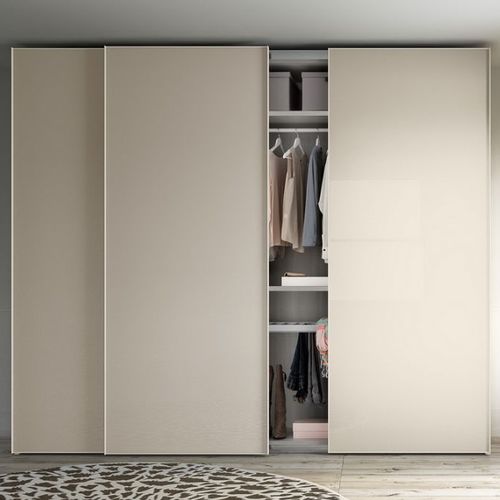 Armadio contemporaneo - TECNO - Morassutti Arredamenti - in legno laccato / con porta scorrevole