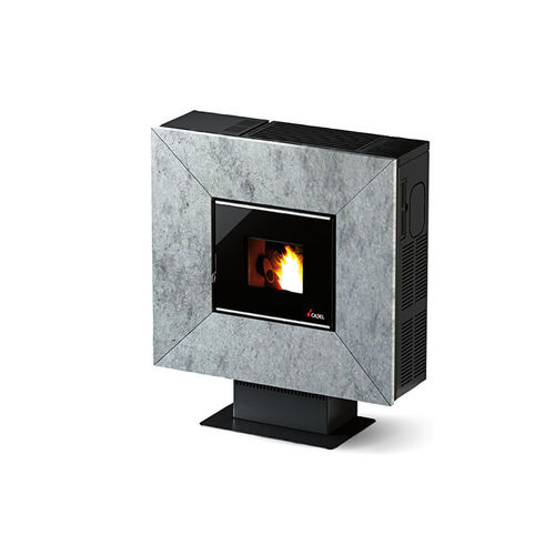 Stufa a pellet - CADEL - CLOE - CHEMINEES ET CUISINES JEAN MAGNAN - con piedi / contemporanea / in metallo