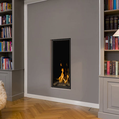 Stufa a gas - BARBAS BELL - CHEMINEES ET CUISINES JEAN MAGNAN - da parete / contemporanea / in vetro