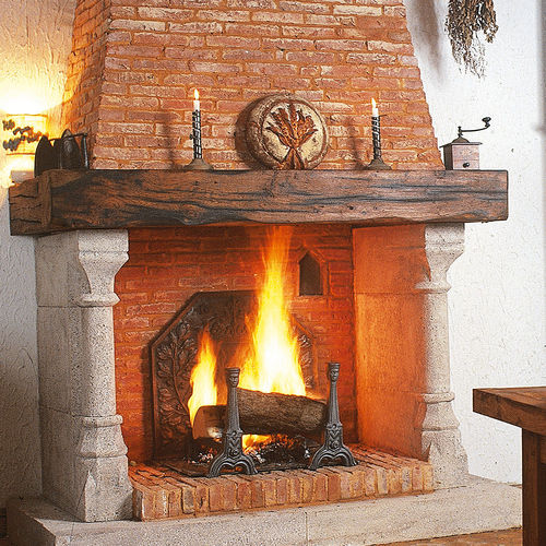 Camino a legna - VIEUX BOURG - CHEMINEES ET CUISINES JEAN MAGNAN - a gas / da incasso / a parete