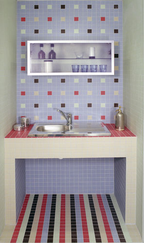 Mosaico in ceramica - POLKA - EMAUX DE BRIARE - levigato / da interno / da bagno