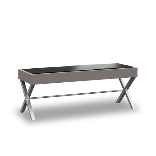 Panca fondoletto contemporanea - VANI V012 - POITOUX - in tessuto / in legno / in metallo