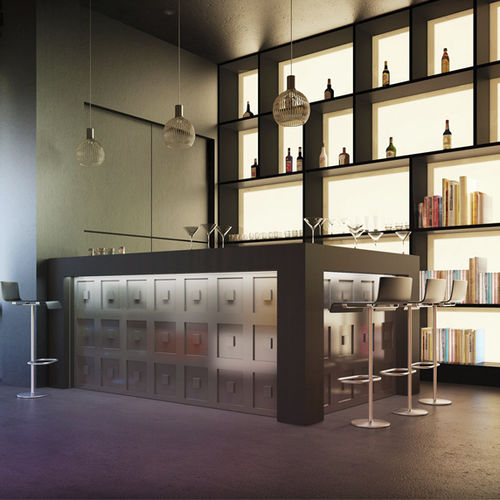 Bancone da bar - AG023 - POITOUX - in legno / in laminato / in melaminico