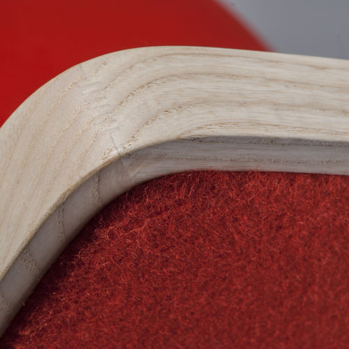 Sedia alta contemporanea - TIPTAP : 383 - TEKHNE S.r.l. - da interno / in tessuto / con supporto in legno
