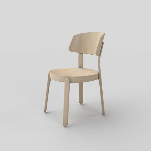 Sedia design scandinavo - POPSICLE : 151 - TEKHNE S.r.l. - in legno / per uso residenziale / senza braccioli