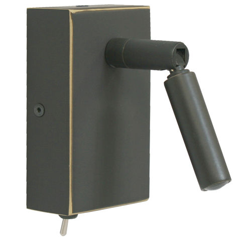 Lampada da lettura - ZOOM  - TEKNI-LED - da comodino / in ottone spazzolato / contemporanea