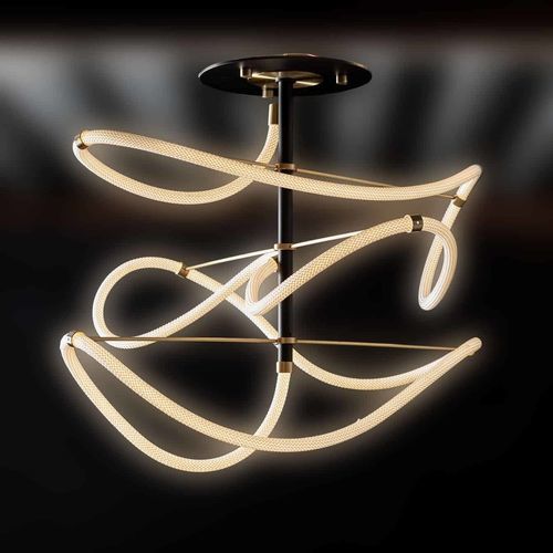 Plafoniera contemporanea - INFINITY  - TEKNI-LED - scultura / in metallo / LED