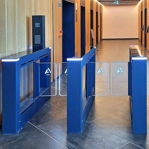 Varco rapido per controllo accesso - EASYGATE SPD-G - COMINFO - di sicurezza / in vetro / in acciaio inossidabile