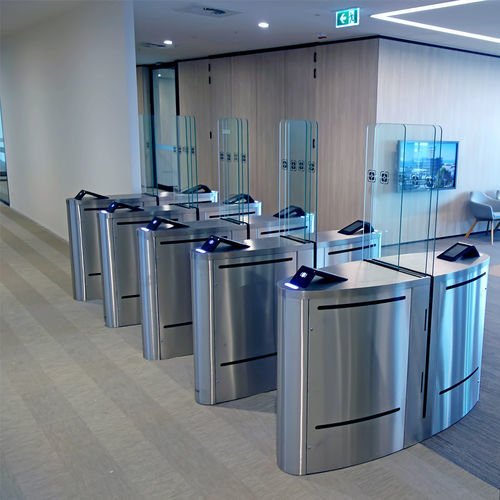 Varco rapido per controllo accesso - EASYGATE LG - COMINFO - di sicurezza / in vetro / in acciaio inossidabile