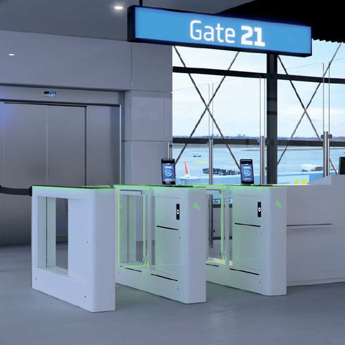 Varco rapido per controllo accesso - AIRGATE SBG - COMINFO - di sicurezza / in vetro / in acciaio inossidabile