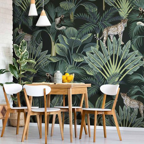 Carta da parati contemporanea - TROPIK TK2951 - LGD01 décor mural sur mesure - con motivi naturali / con motivi floreali / panoramica