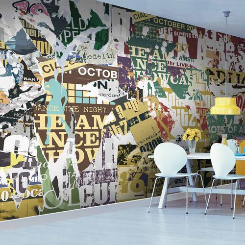 Carta da parati contemporanea - GRUNGE GR2280 - LGD01 décor mural sur mesure - panoramica / aspetto mosaico / colore personalizzabile