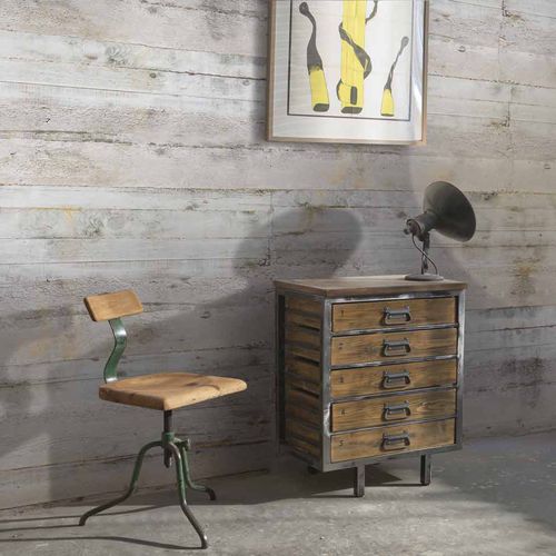 Carta da parati contemporanea - COFFRAGE CF9316 - LGD01 décor mural sur mesure - panoramica / aspetto legno / colore personalizzabile