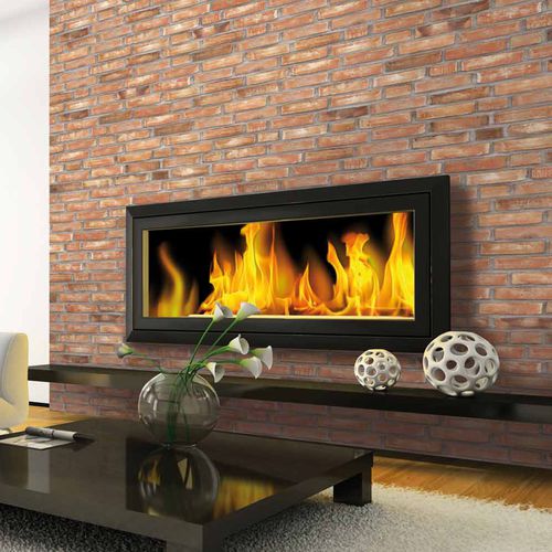 Carta da parati design - BRIQUES D46 BRD46 - LGD01 décor mural sur mesure - panoramica / aspetto mattone / colore personalizzabile