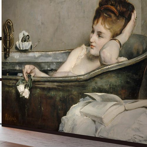 Carta da parati classica - LE BAIN - LGD01 décor mural sur mesure - capolavori della pittura / aspetto carta da parati / colore personalizzabile