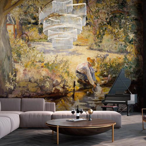 Carta da parati classica - BORDS DE LA YÈVRE - LGD01 décor mural sur mesure - con motivi naturali / capolavori della pittura / aspetto carta da parati