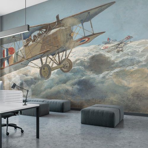 Carta da parati classica - BREGUETS D’OBSERVATION - LGD01 décor mural sur mesure - a motivi / aspetto tessuto / colore personalizzabile
