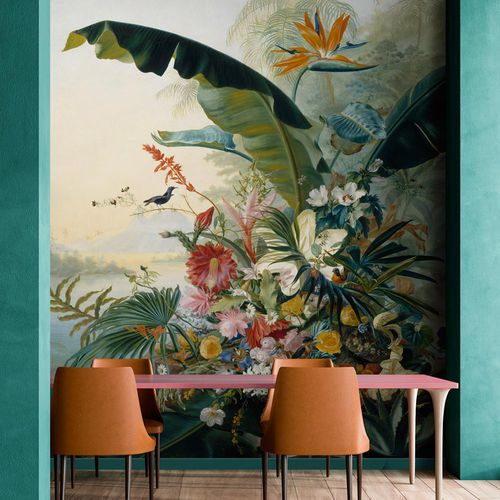 Carta da parati classica - LGD-95-017782© - LGD01 décor mural sur mesure - con motivi floreali / con motivi naturali / in tessuto non tessuto