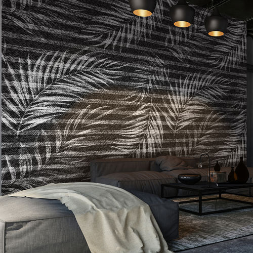 Carta da parati contemporanea - PALAMA - LGD01 décor mural sur mesure - con motivi naturali / con motivi floreali / aspetto tessuto