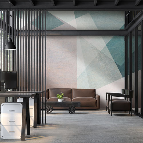 Carta da parati contemporanea - ELEMA - LGD01 décor mural sur mesure - panoramica / con motivi geometrici / aspetto tessuto