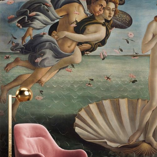 Carta da parati classica - NAISSANCE DE VENUS - LGD01 décor mural sur mesure - con motivi naturali / con scene / aspetto tessuto