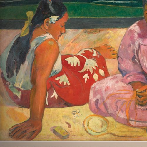 Carta da parati classica - FEMMES DE TAHITI - LGD01 décor mural sur mesure - a motivi / aspetto tessuto / colore personalizzabile