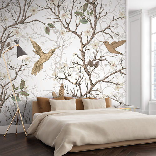 Carta da parati contemporanea - COLIBIR CB1788 - LGD01 décor mural sur mesure - con motivi naturali / floreale / panoramica