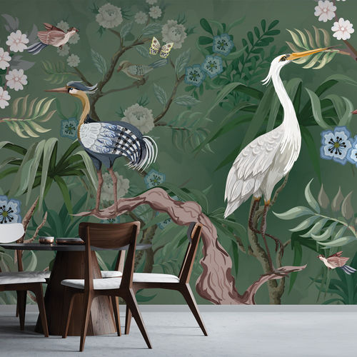 Carta da parati contemporanea - ARDEA - LGD01 décor mural sur mesure - con motivi naturali / con motivi floreali / panoramica