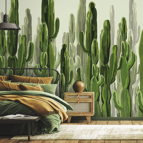 Carta da parati contemporanea - CACTACEA CA2189 - LGD01 décor mural sur mesure - con motivi naturali / floreale / panoramica