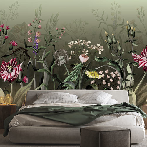 Carta da parati contemporanea - BOTANICA BT2961 - LGD01 décor mural sur mesure - con motivi naturali / floreale / panoramica