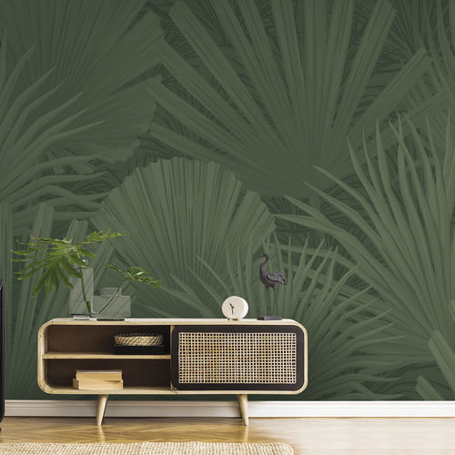 Carta da parati design - PALMEA PM1280 - LGD01 décor mural sur mesure - con motivi naturali / panoramica / verde