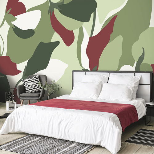 Carta da parati contemporanea - MOHALA MH1189 - LGD01 décor mural sur mesure - con motivi naturali / con motivi floreali / panoramica
