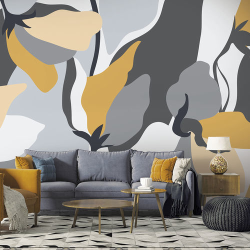 Carta da parati design - MOHALA MH3460 - LGD01 décor mural sur mesure - con motivi naturali / panoramica / geometrica