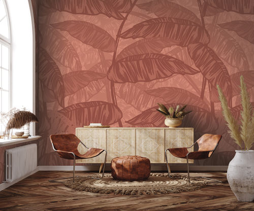 Carta da parati design originale - FOLIAGE - LGD01 décor mural sur mesure - con motivi naturali / con motivi floreali / panoramica