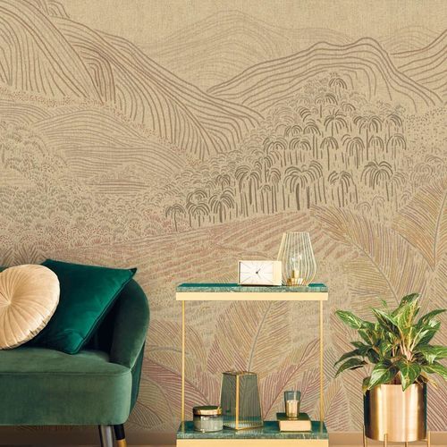 Carta da parati contemporanea - BANAUE - LGD01 décor mural sur mesure - in tessuto non tessuto / in poliestere / con motivi naturali