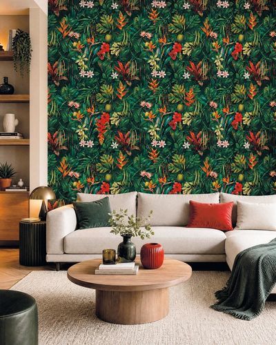 Carta da parati contemporanea - TEHANI - LGD01 décor mural sur mesure - con motivi floreali / con motivi naturali / multicolore