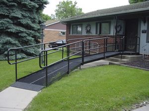 Rampa d'accesso in acciaio galvanizzato - GALVANIZED  - Handi-Ramp - per disabili / modulare
