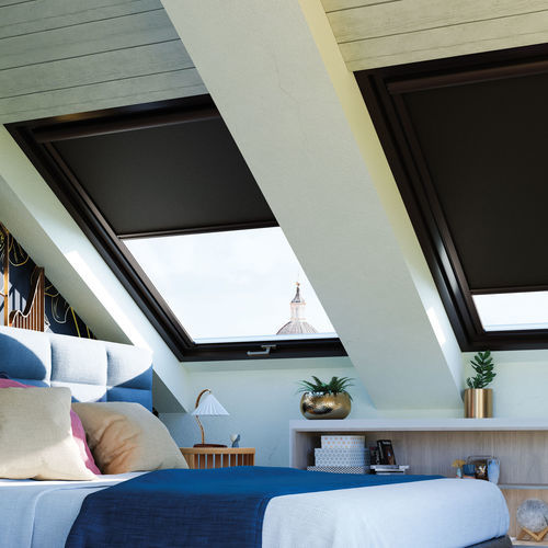 Tenda avvolgibile a rullo con cassonetto - ROLLBOX FRAMES - MOTTURA SpA - per finestra / per finestra da tetto / in tessuto
