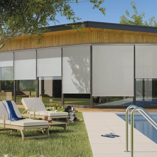 Tenda avvolgibile a rullo con cassonetto - ROLLBOX - MOTTURA SpA - verticale a rullo / per finestra / in tessuto