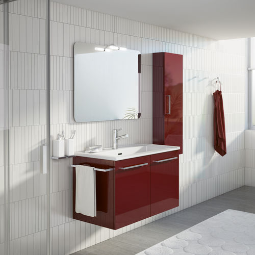 Mobile lavabo doppio - DOUBLE - BMT Bagni - sospeso / da appoggio / in legno