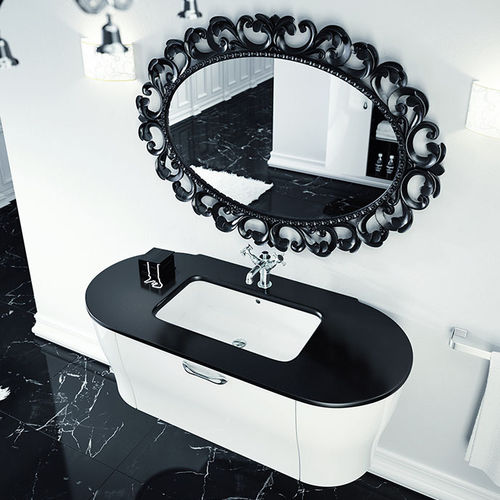 Mobile lavabo doppio - CALYPSO GLAM - BMT Bagni - sospeso / in legno / contemporaneo