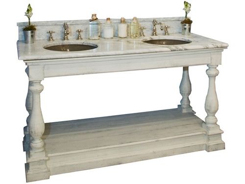 Mobile lavabo da appoggio - BALUSTRES - PROVENCE & FILS - in legno / classico