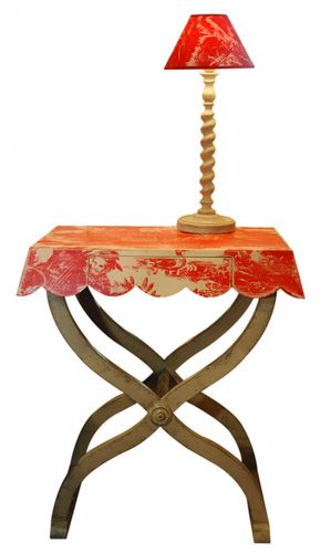 Comodino classico - DAGOBERT TOILE DE NANTES - PROVENCE & FILS - in legno / rettangolare / per uso residenziale