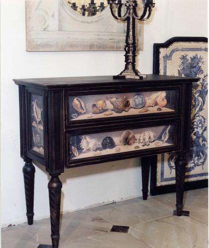 Cassettone classico - COQUILLAGES - PROVENCE & FILS - in legno / non specificato / nero