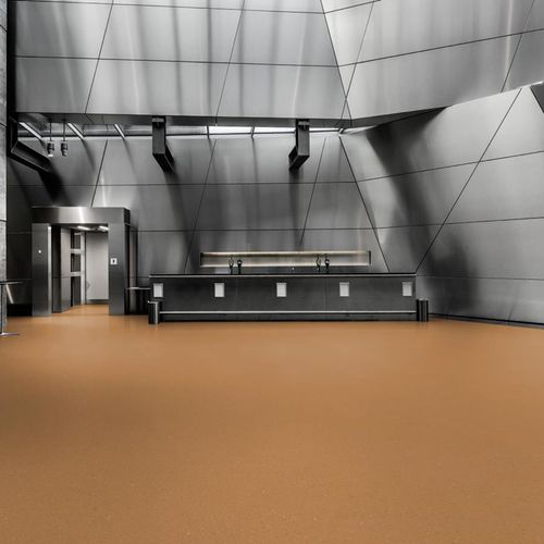 Pavimento in Enomer® - 5176 CURRY - Upofloor - per struttura sanitaria / per ospedale / per spazio pubblico